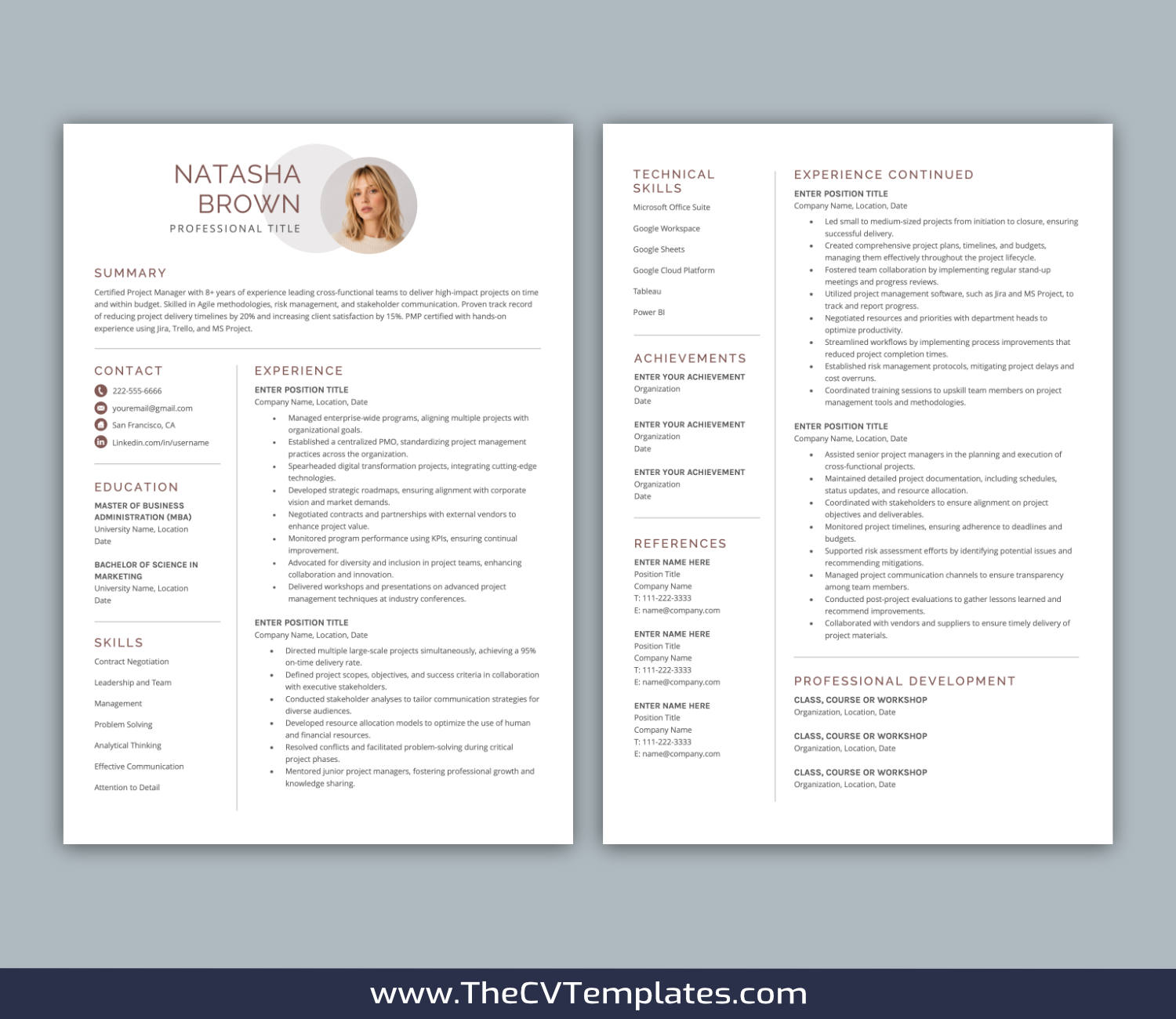 TheCVTemplates.com-resume templates for ms word