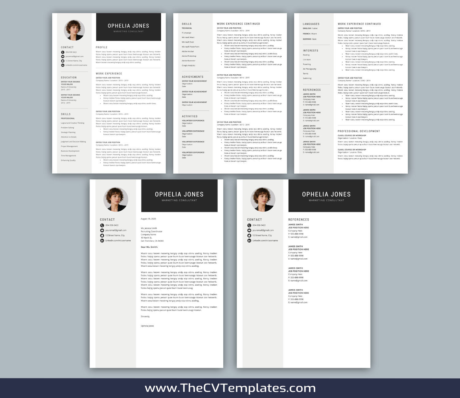 TheCVTemplates.com-resume templates for ms word
