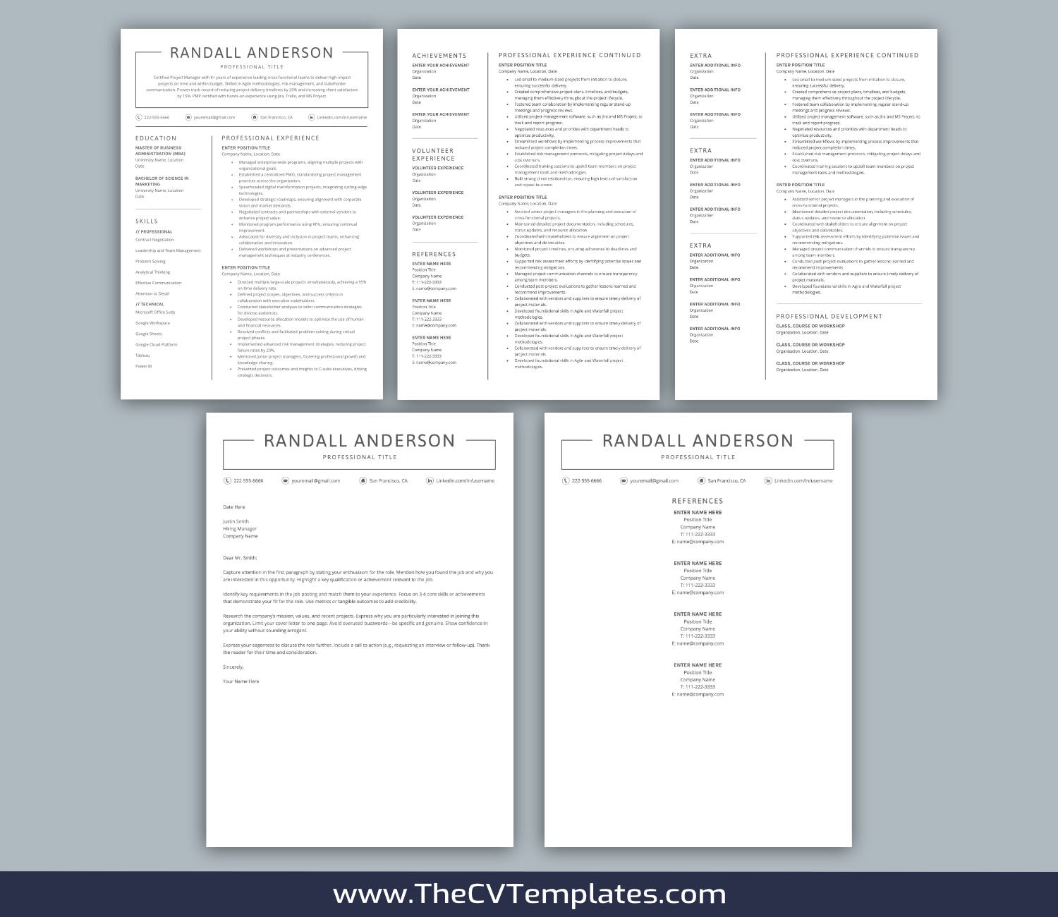 TheCVTemplates.com-resume templates for ms word