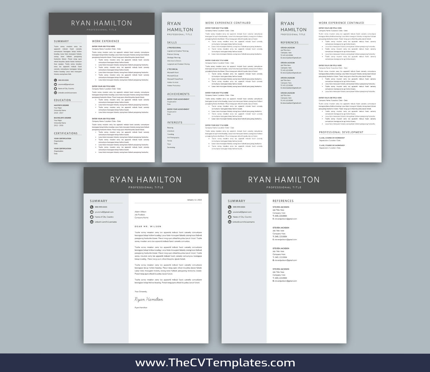 TheCVTemplates.com-resume templates for ms word