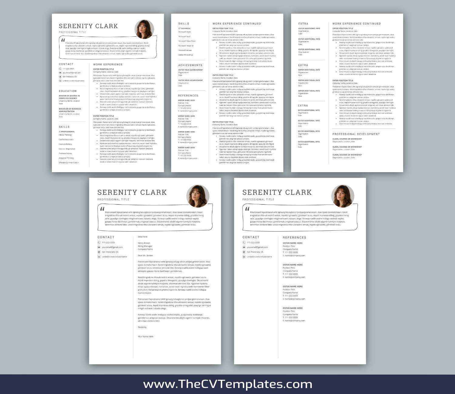 TheCVTemplates.com-resume templates for ms word