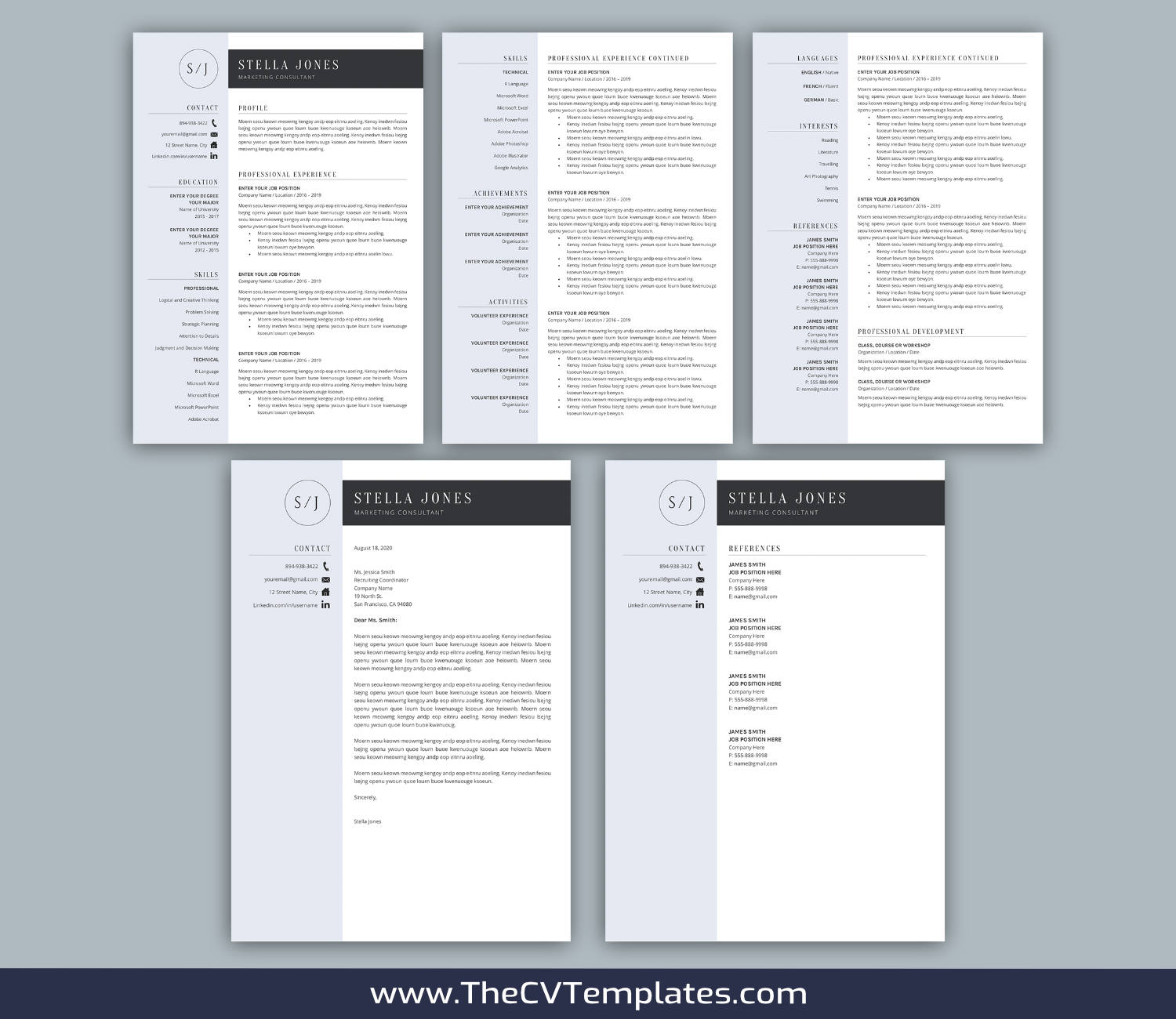 TheCVTemplates.com-resume templates for ms word