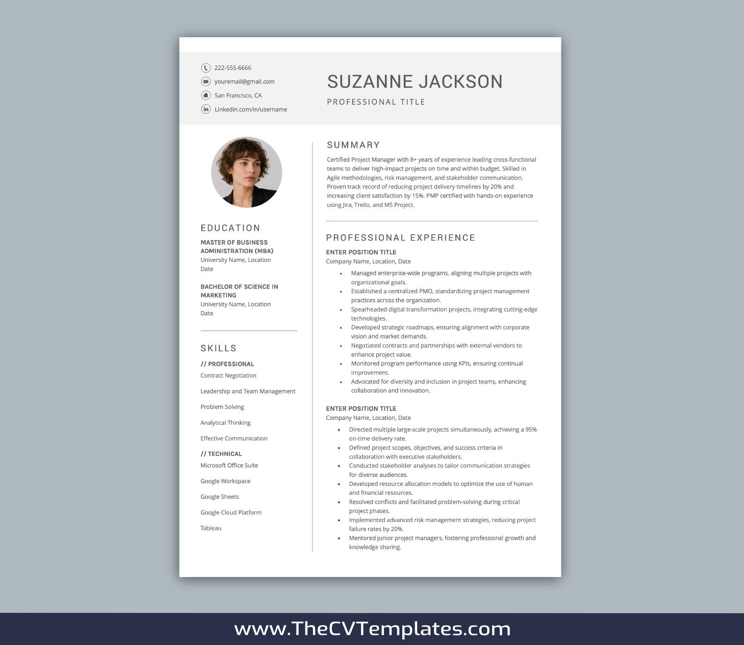 TheCVTemplates.com-resume templates for ms word