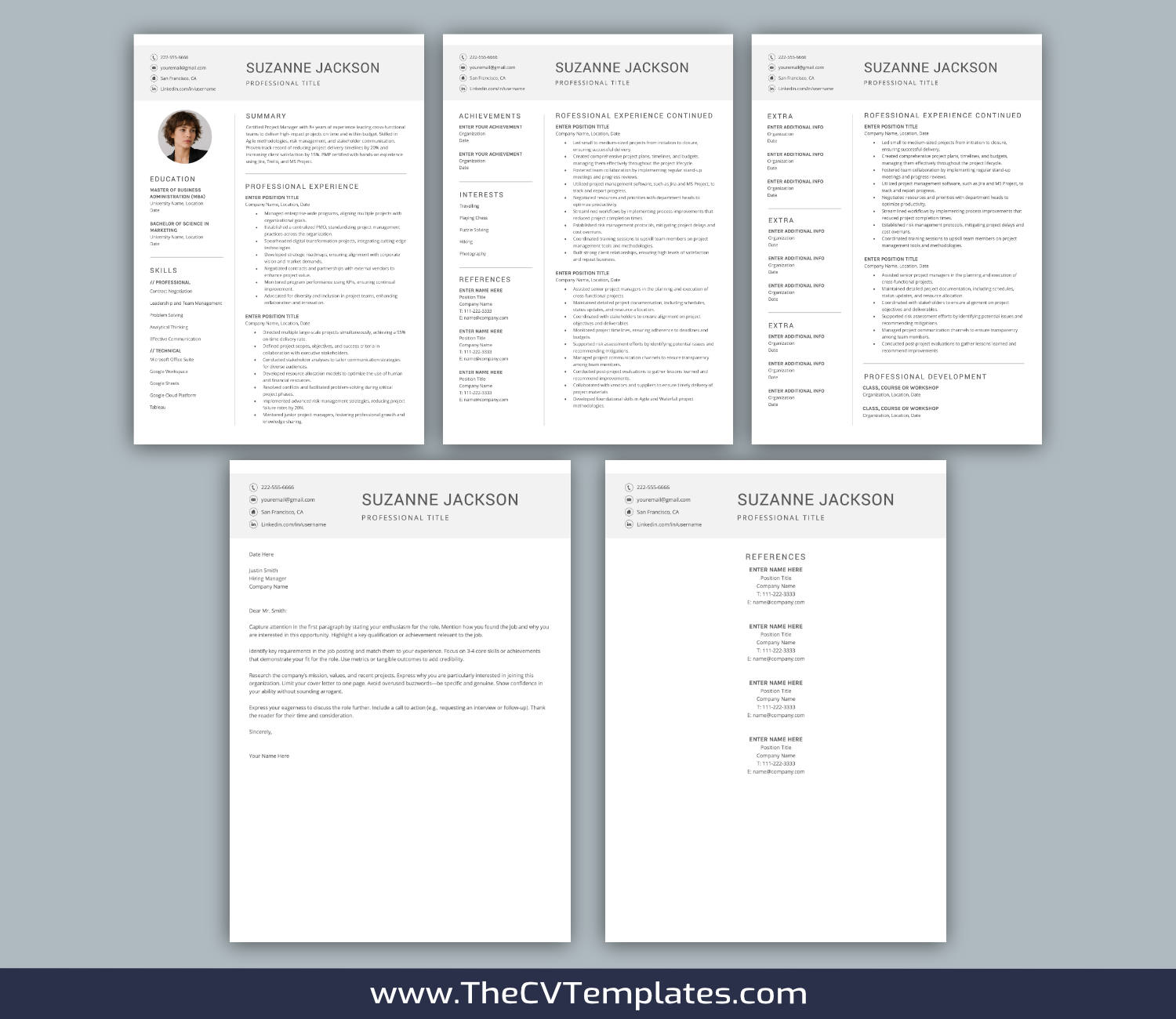 TheCVTemplates.com-resume templates for ms word