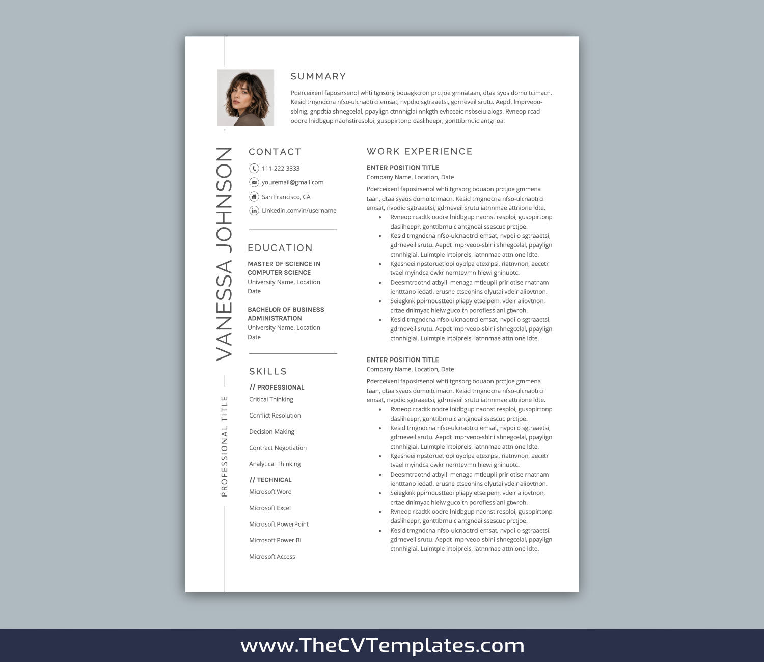TheCVTemplates.com-resume templates for ms word