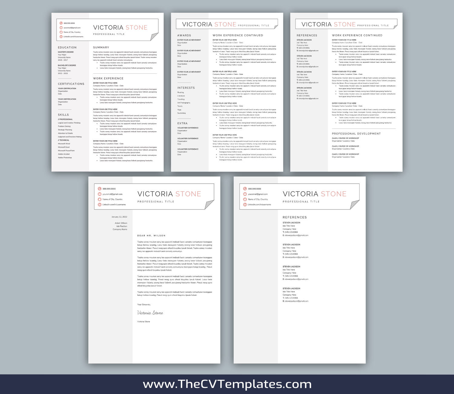 TheCVTemplates.com-resume templates for ms word
